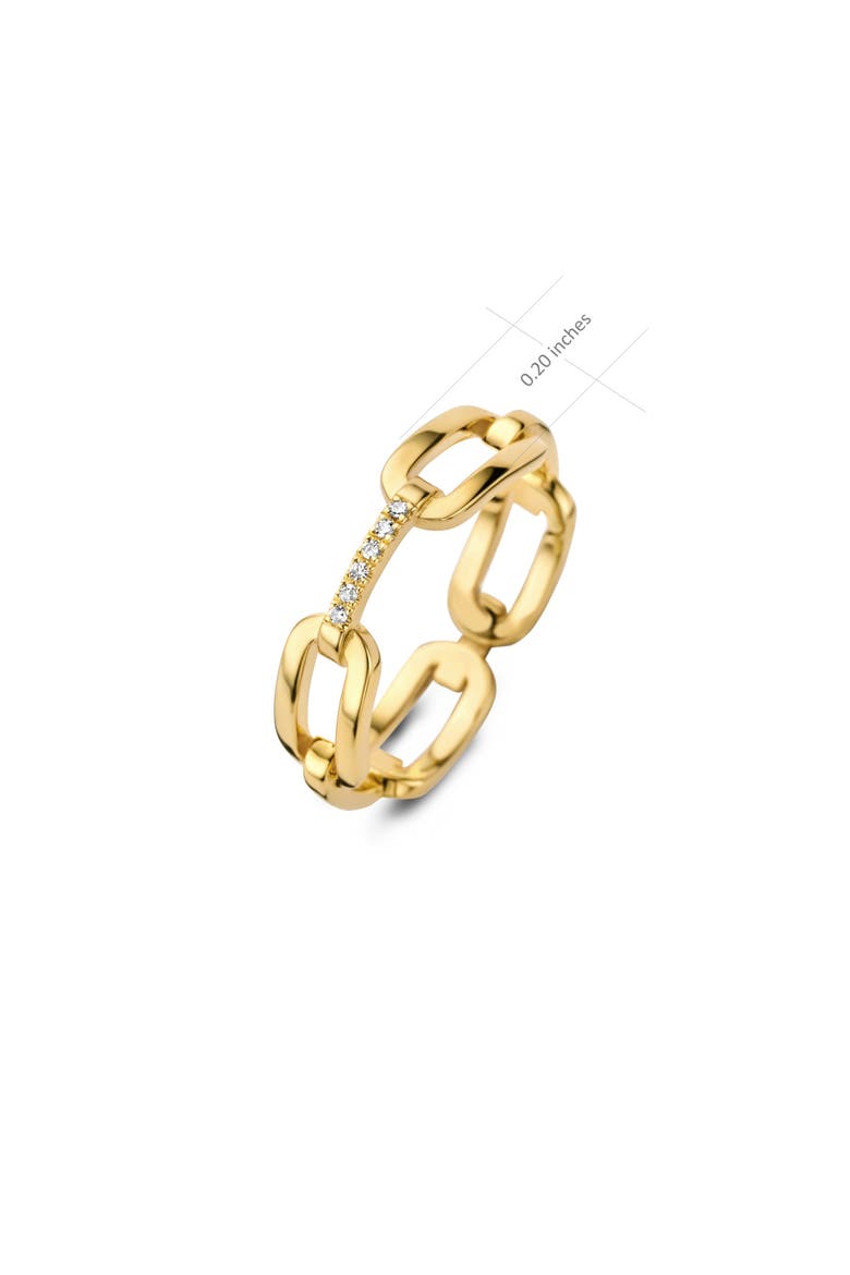 Unchain Diamond Ring |  6 natural diamonds | 925 Sterling Silver | Ring | Yellow 18k-Gold Plated, Alternate, color, Yellow 18k Gold Plated