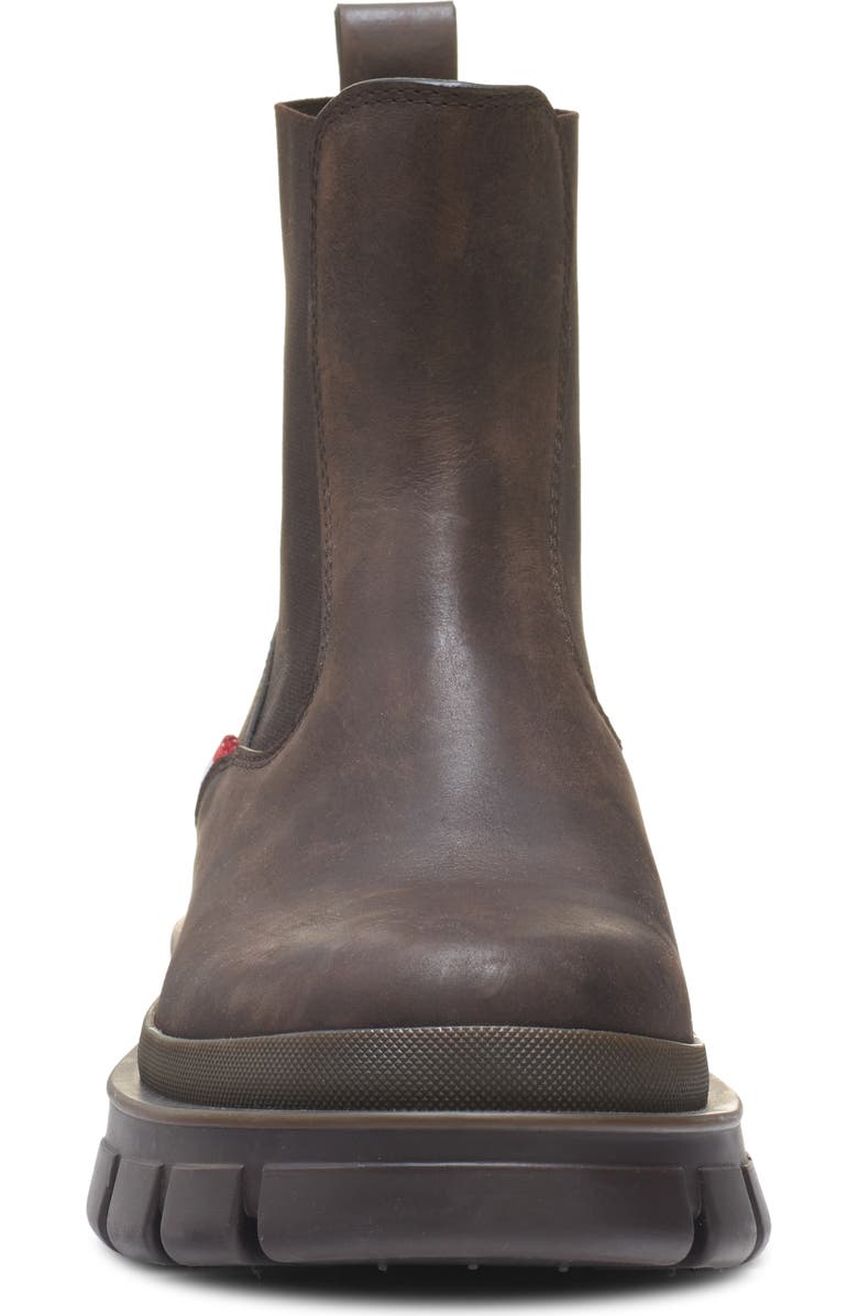 Moncler Hevea Lug Sole Chelsea Boot, Alternate, color, Coffee Bean