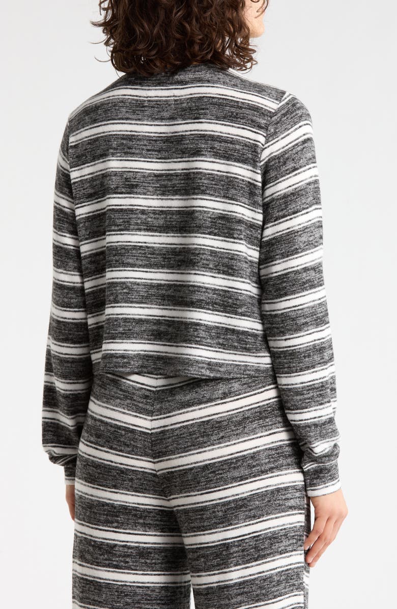 Abound Easy Cozy Crew Pajama Sweatshirt, Alternate, color, Grey Addy Stripe