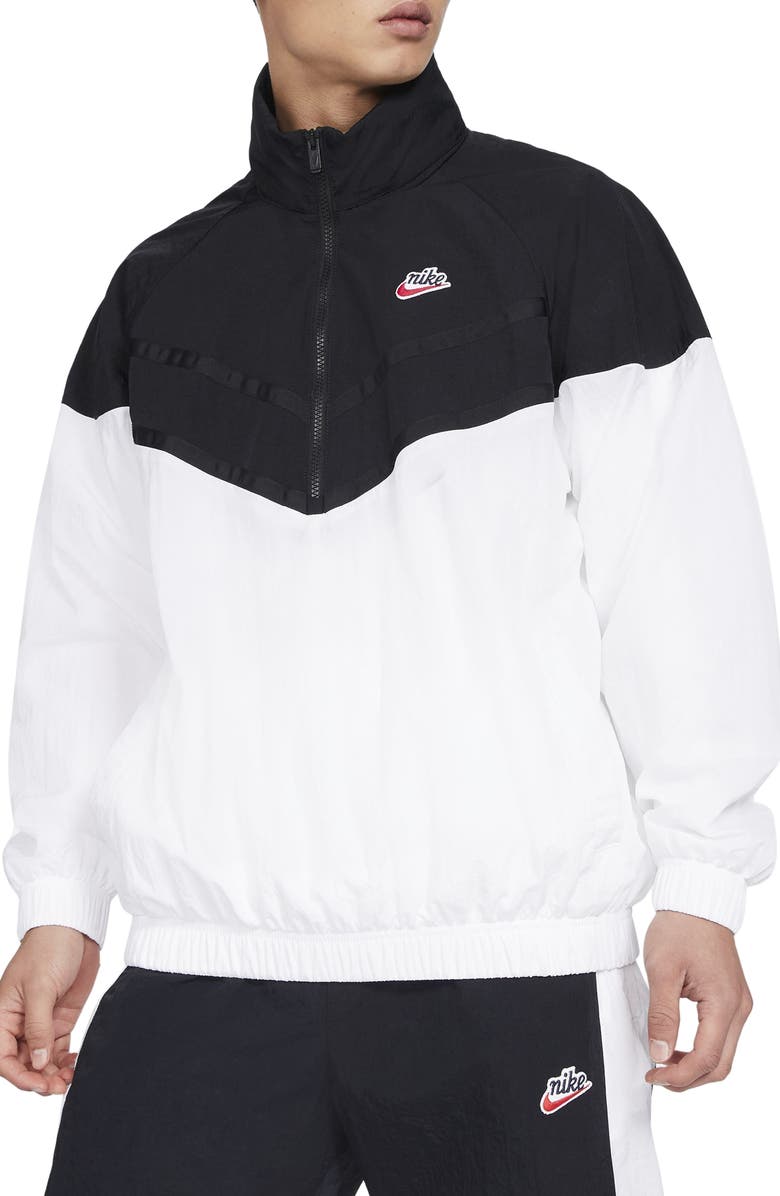 Nike Sportswear Heritage Windrunner Hooded Half Zip Jacket, Main, color, 