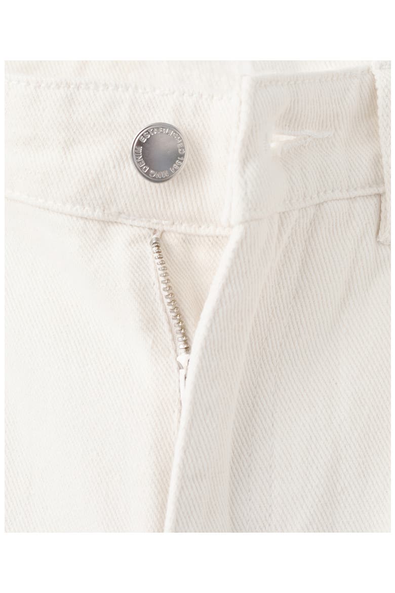Floral Embroidered Wide Leg Jeans, Alternate, color, OFF WHITE
