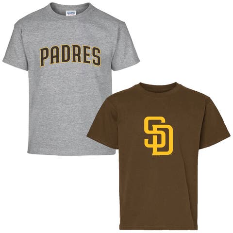Youth Soft as a Grape  Brown/Gray San Diego Padres Two-Pack T-Shirt Set