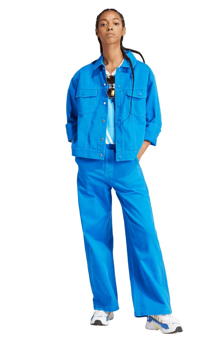 adidas x KSENIASCHNAIDER 3-Stripes Dyed Cotton Twill Jacket, Alternate, color,