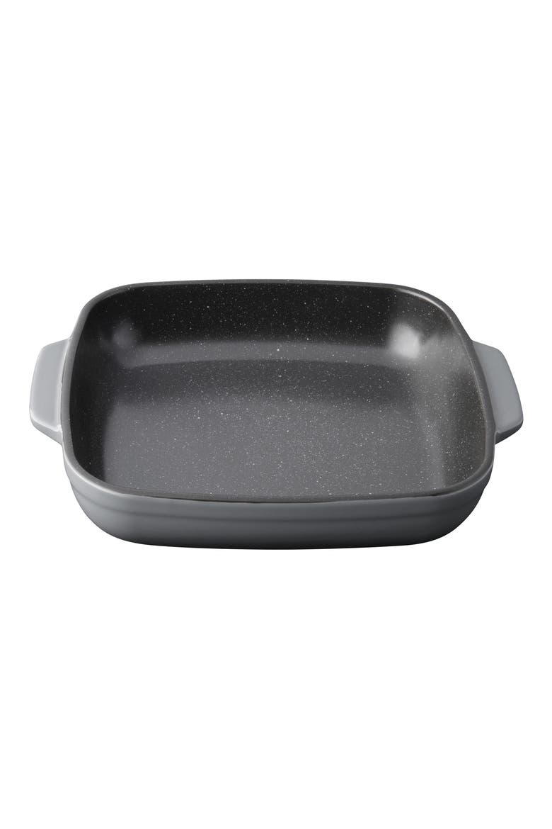 Gem Square Stoneware Baking Dish, Main, color, GREY