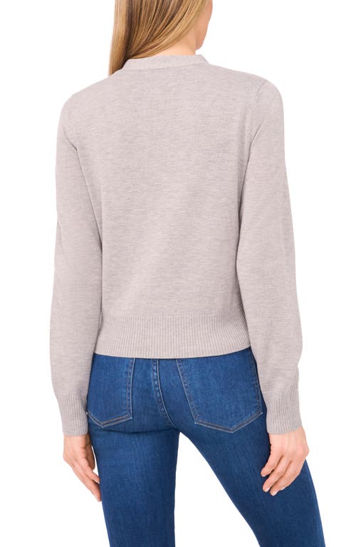 Cece Regular Fit Wool-blend Cardigan In Gray