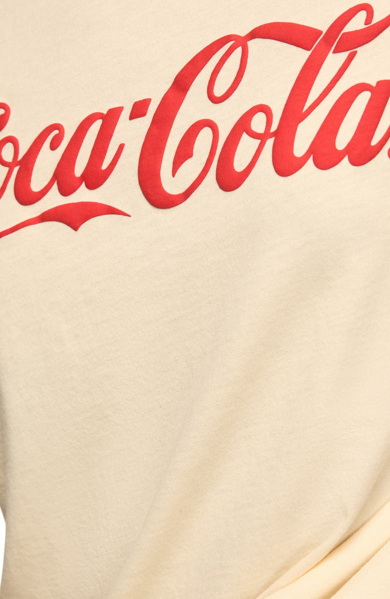 Lucky Brand Coca-Cola<sup>®</sup> Brighten Your Day Cotton Graphic T-Shirt, Alternate, color, Whitecap Gray