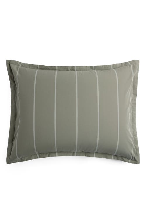 Parachute Resort Stripe Organic Cotton Bath Mat In Gray