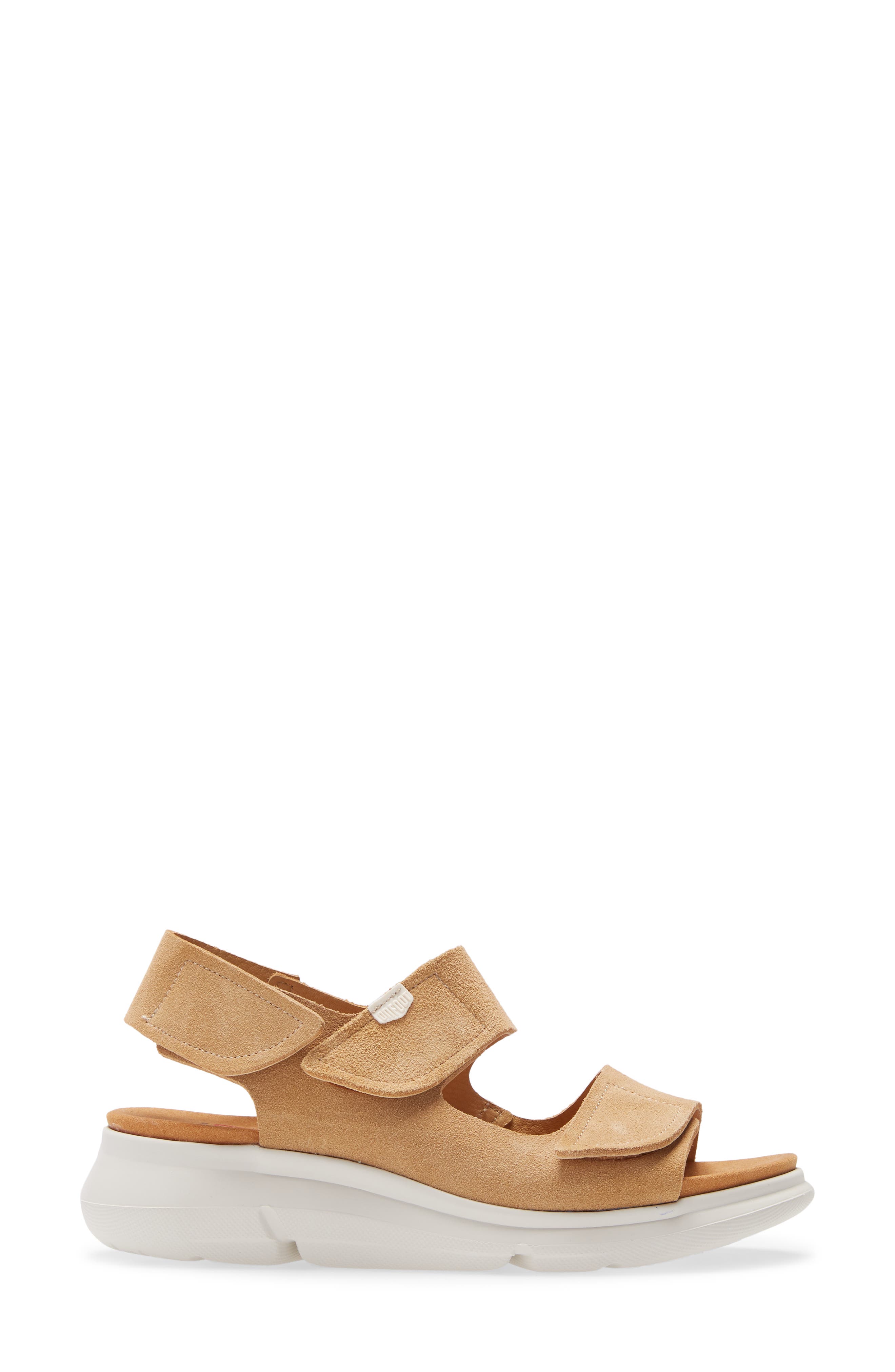On Foot Wedge Sandal, Alternate, color, 