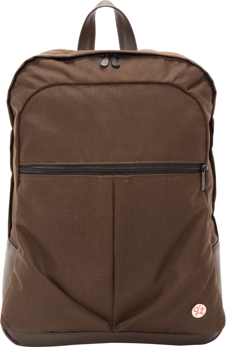 Token Waxed Nylon Woodhaven Backpack, Main, color, Dark Brown
