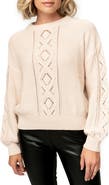 GIBSONLOOK Cable Knit Sweater