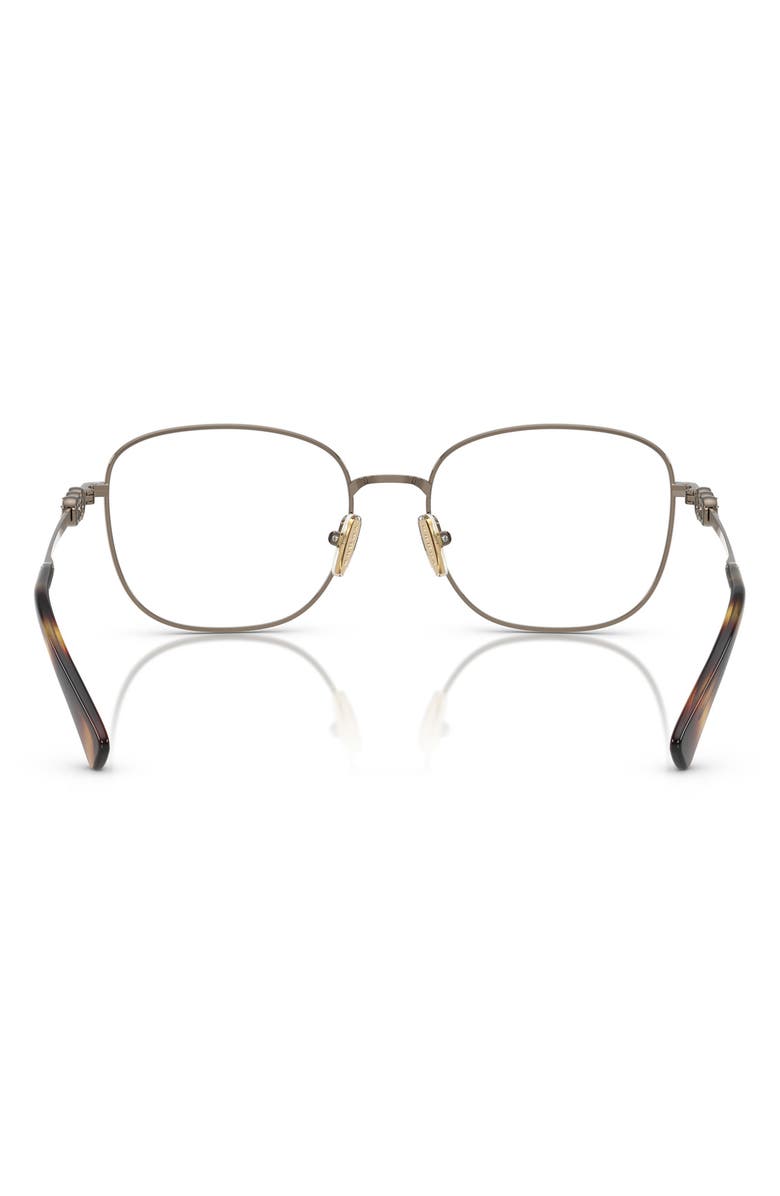 VOGUE 52mm Square Optical Glasses, Alternate, color, Lite Brown