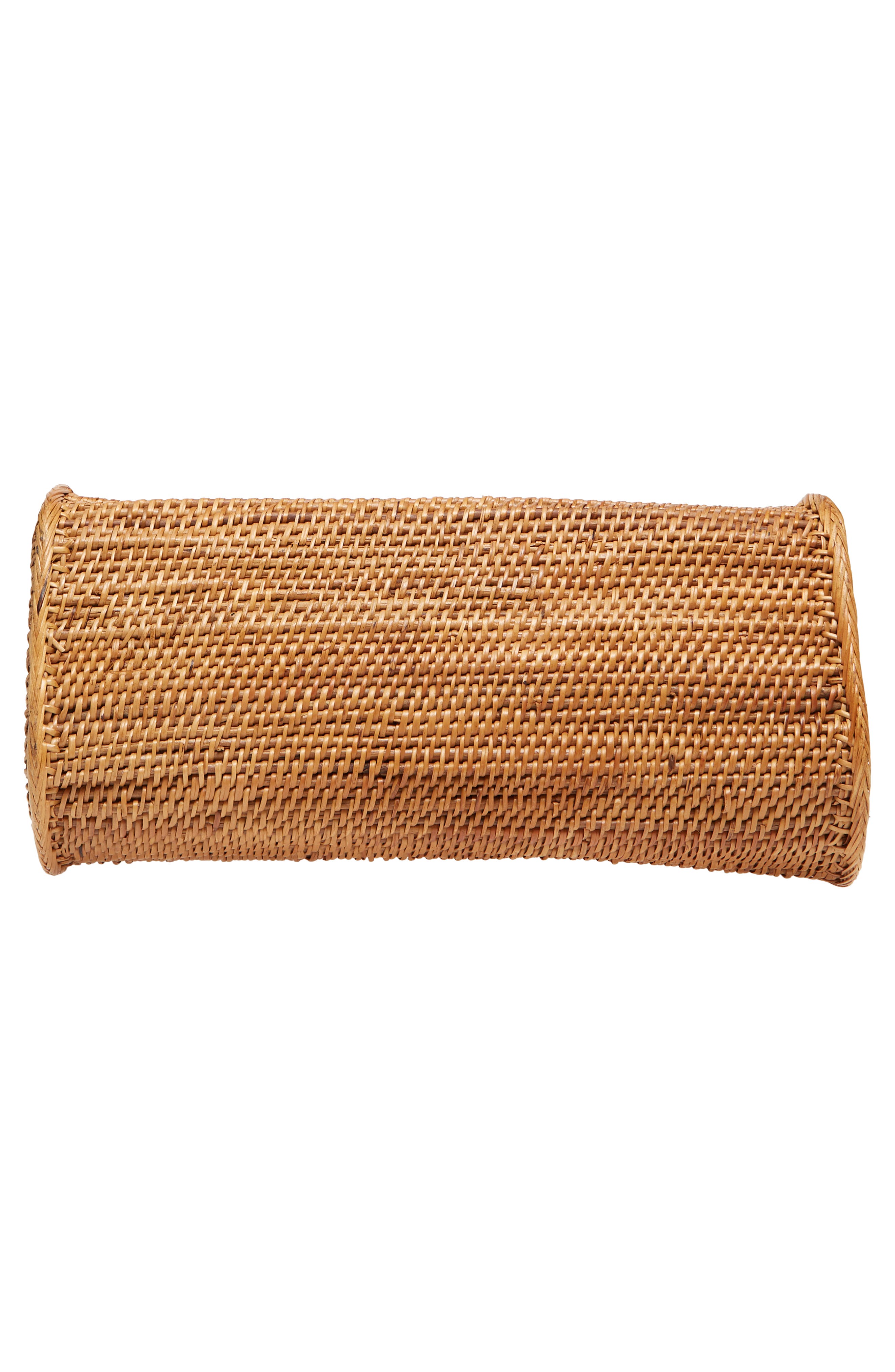 Street Level Woven Rattan Handbag, Alternate, color, 