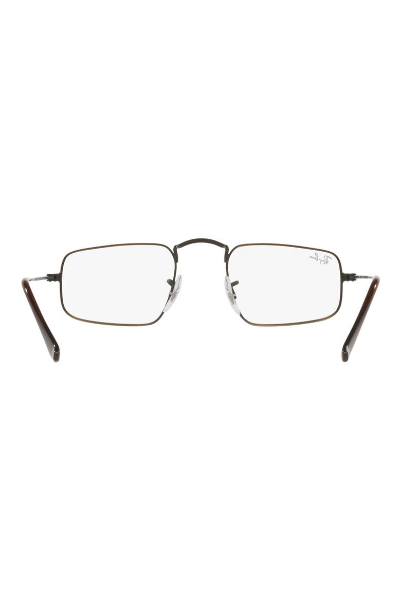 RX3957V 46mm Rectangle Optical Glasses, Alternate, color, ANTIQUE GOLD