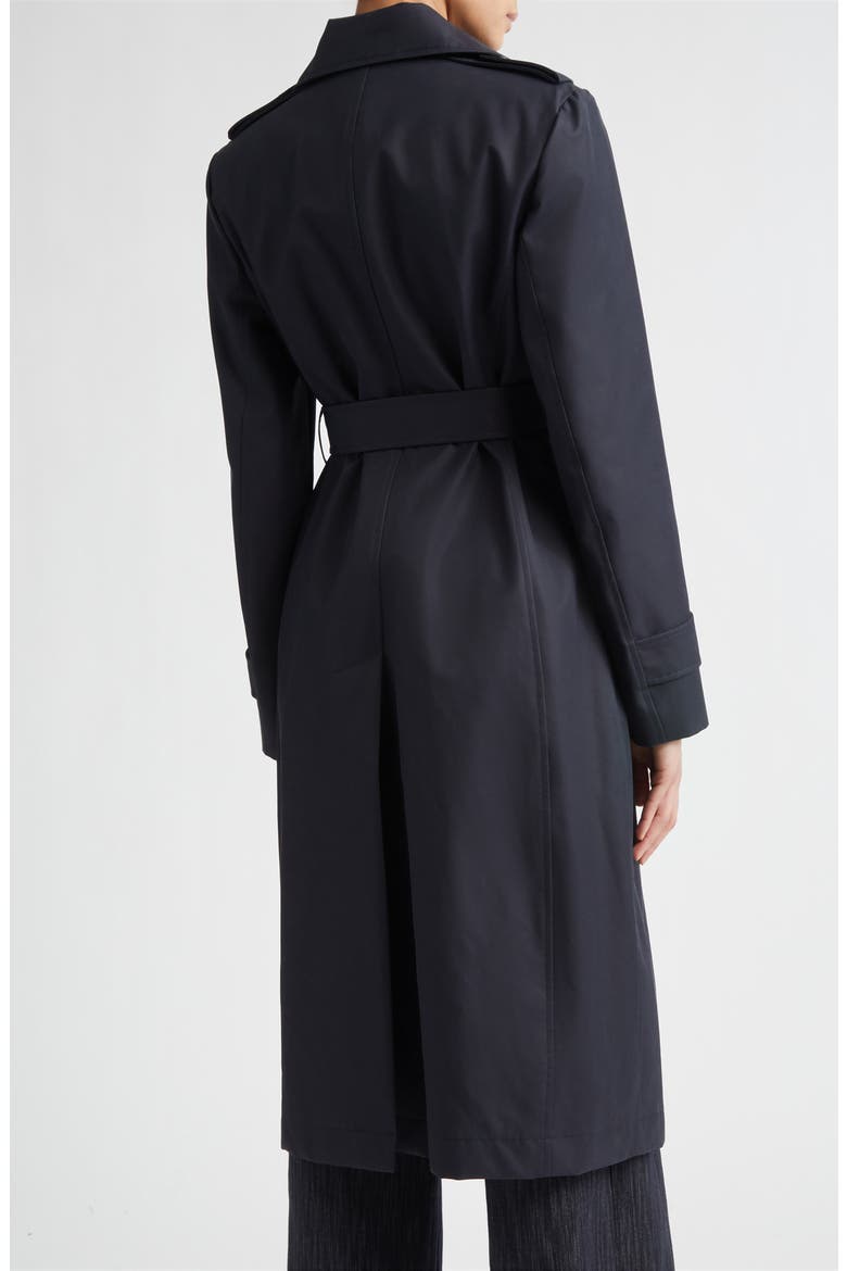 Double Breasted Water Resistant Trench Coat, Alternate, color, 11 BLUE