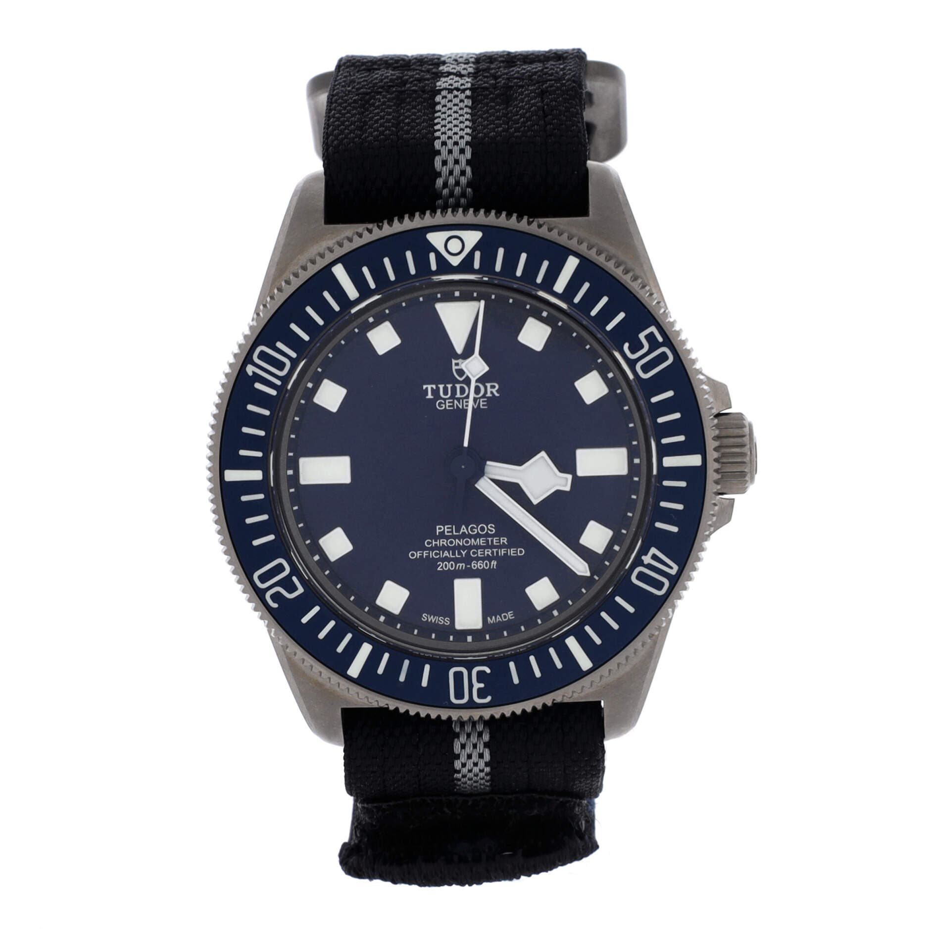 Pelagos FXD Automatic Watch Titanium and Fabric 42, Main, color, Blue