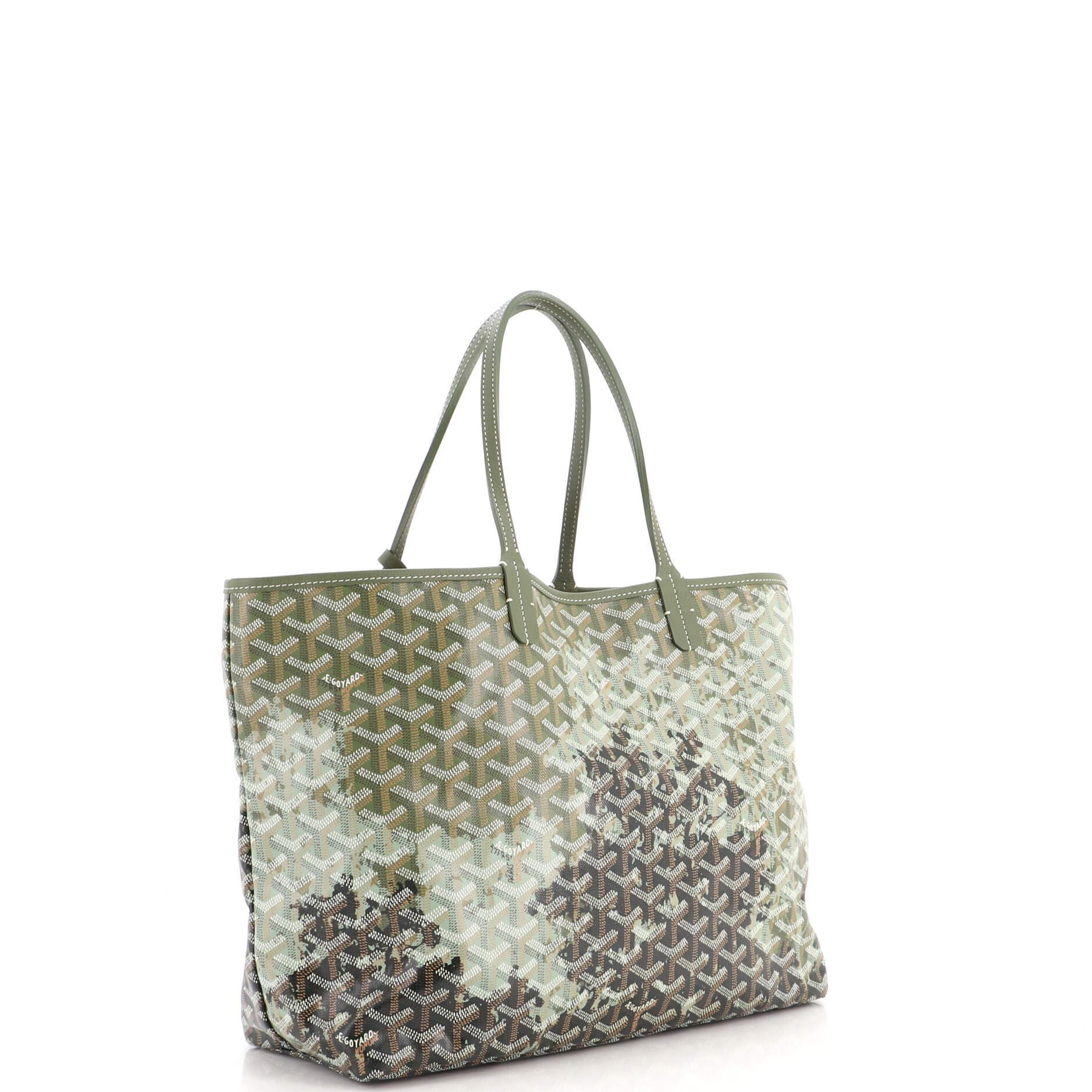 Saint Louis Tote Limited Edition Canopee Coated Canvas PM, Alternate, color, Green