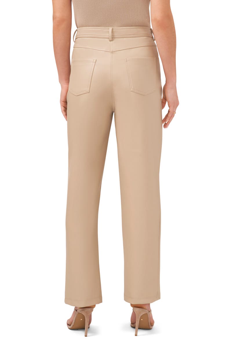 Halogen<sup>®</sup> 5-Pocket Faux Leather Pants, Alternate, color, Oxford Tan