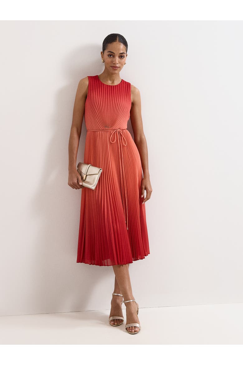 Simara Floral Dress, Main, color, Red