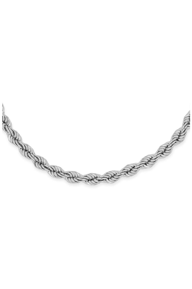 Men's 14K Gold Rope Chain Bracelet (Online Trunk Show), Alternate, color, 14K WHITE GOLD