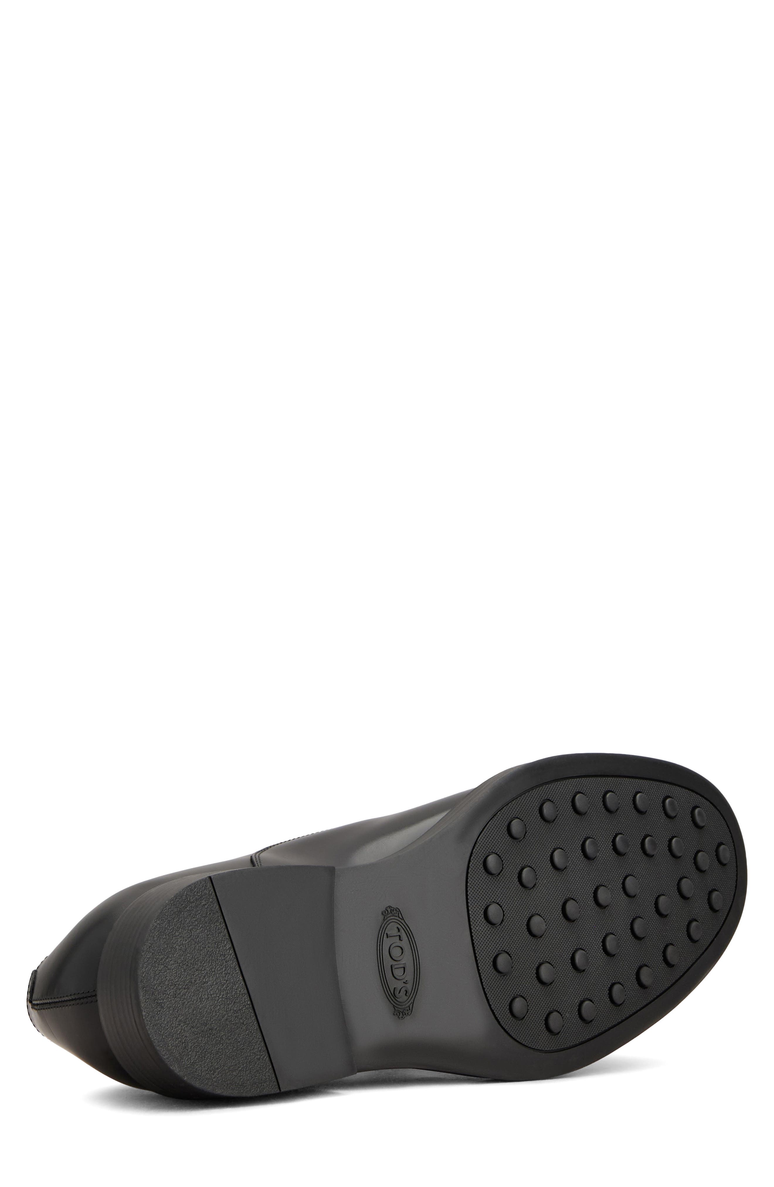 Elasticated Cap Toe Oxford, Alternate, color, NERO