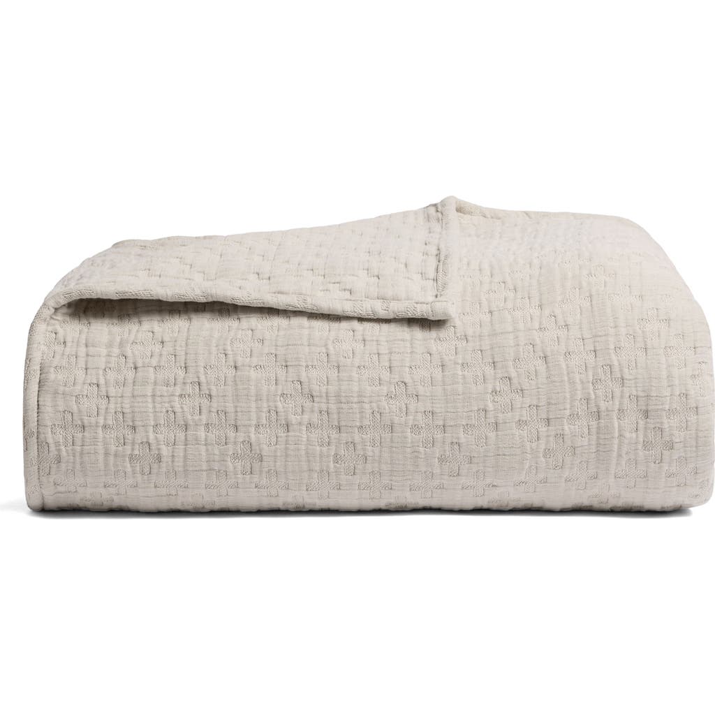 Parachute Desert Cotton Jacquard Coverlet In Bone