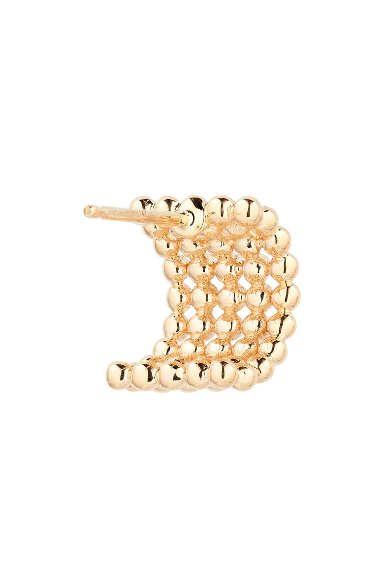 Dana Rebecca Designs Poppy Rae Pebble Hoop Earrings, Alternate, color, Yellow Gold