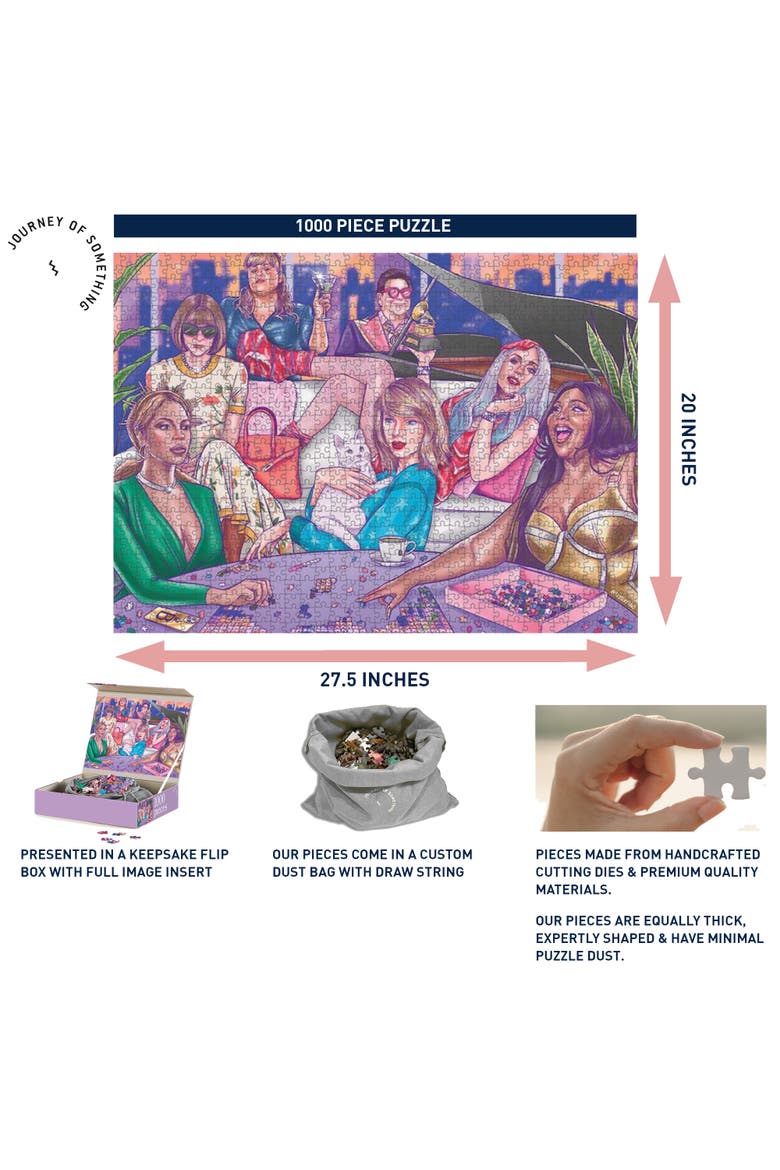 A Night In, 1000 Piece Puzzle, Adult Jigsaw, 20 x 27.5 Inches, Alternate, color, Multicolored