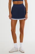 Beach Riot Analie Pleated Miniskirt