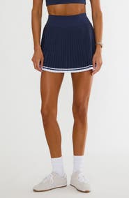 Beach Riot Analie Pleated Miniskirt