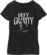 Wicked Girl's Wicked Defy Gravity Witch Hat Graphic T-Shirt