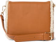Urban Originals Faux Shearling Flap Crossbody Bag