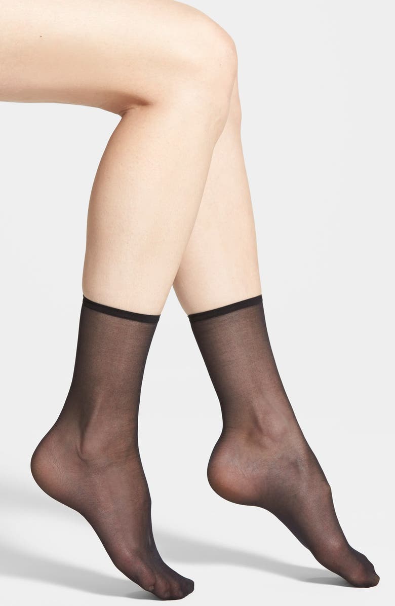 Hue Sheer Ankle Socks, Main, color,