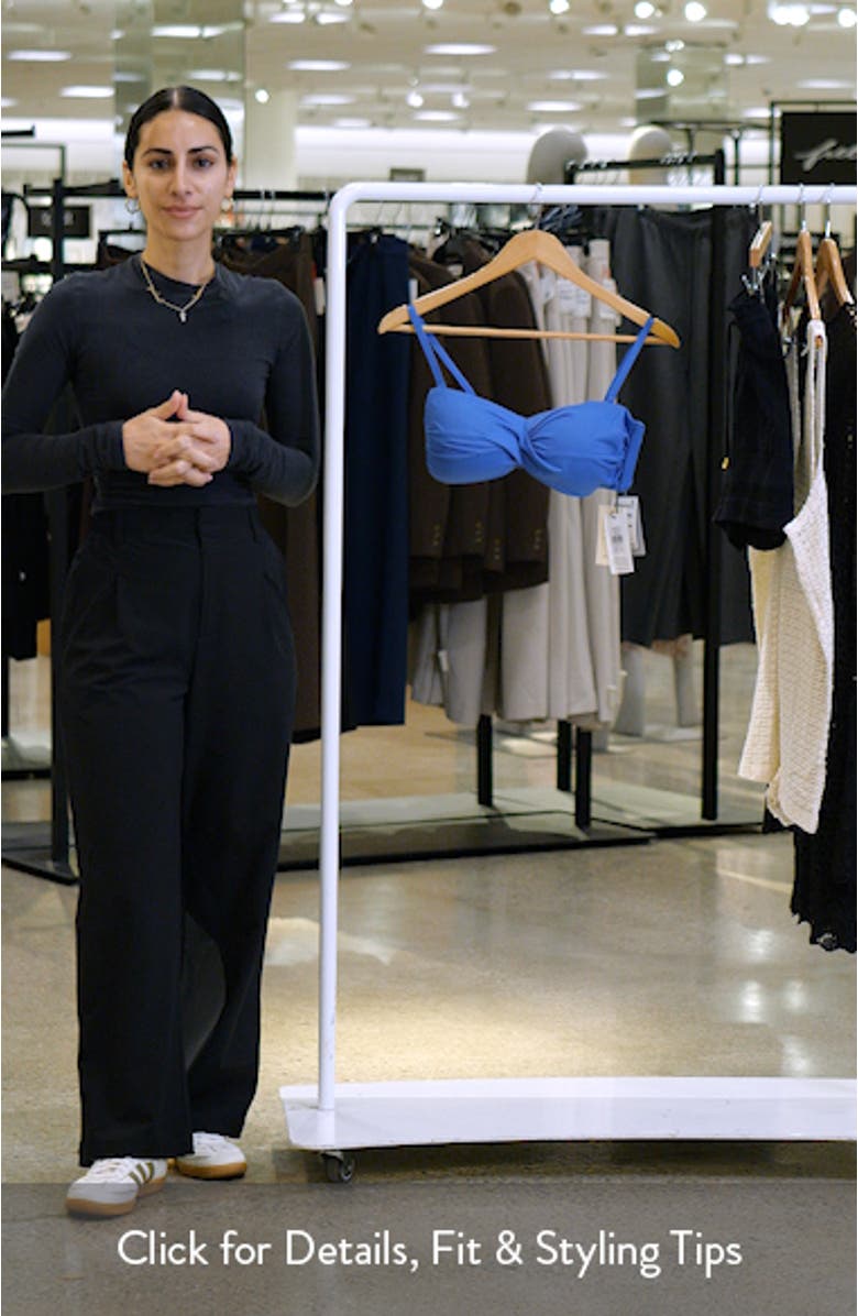 Essentials Edit Twist Front Bikini Top, sales video thumbnail