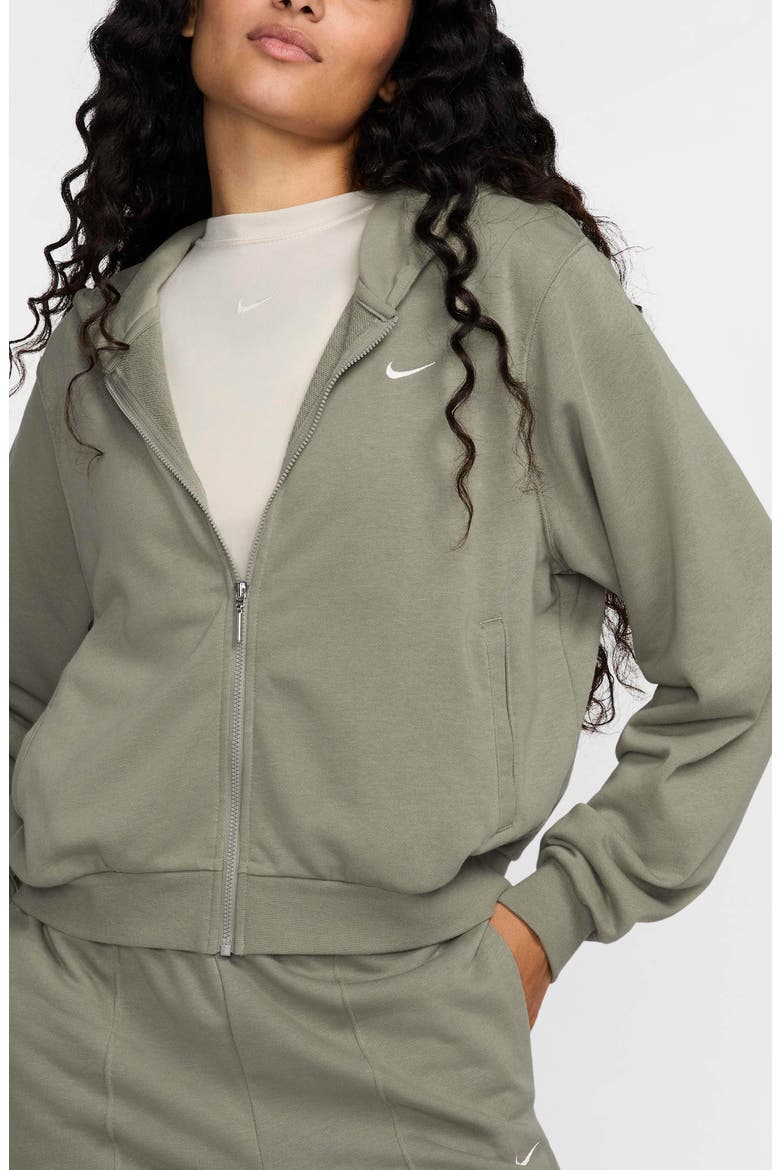 Sportswear Chill French Terry Full Zip Hooded Jacket, Main, color, LIGHT ARMY/ SAIL