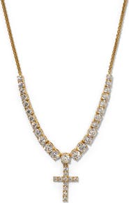 Nadri Astrid Cross Frontal Necklace