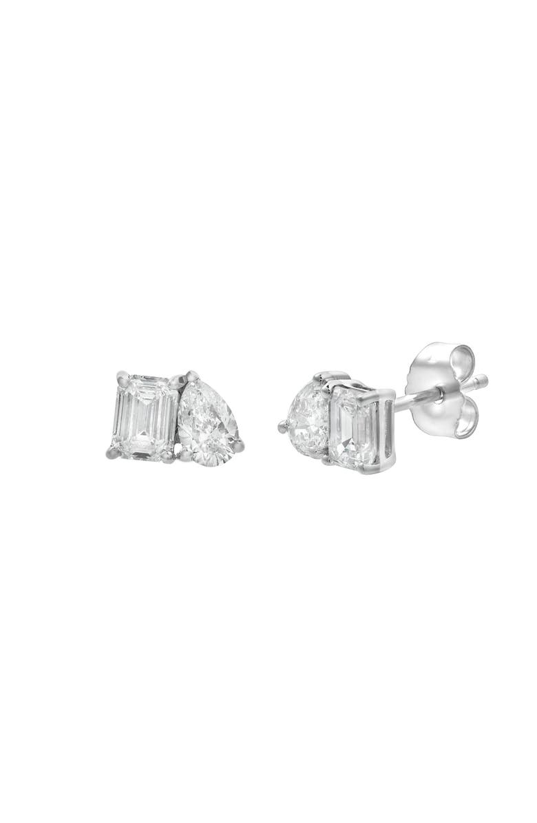 LuvMyJewelry Valessa 14K Gold Lab Grown Diamond Toi Et Moi Earrings - 0.75 Ct, Main, color,