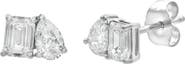 LuvMyJewelry Valessa 14K Gold Lab Grown Diamond Toi Et Moi Earrings - 0.75 Ct