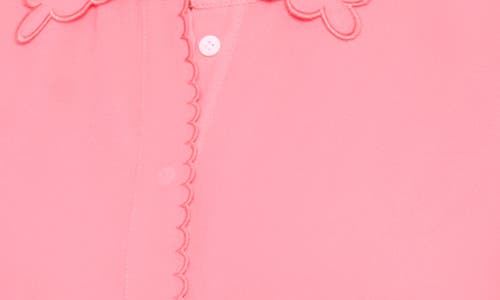 Shop Cece Scallop Trim Button-up Shirt