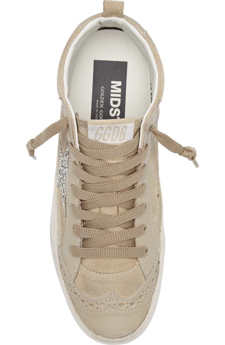 Golden Goose Mid Star Sneaker, Alternate, color, Beige/ Platinum