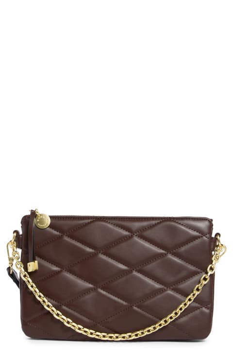 Quilted Double Compartment Crossbody Bag