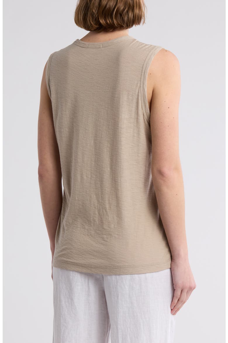 Slub Cotton Muscle Tank, Alternate, color, TOAST