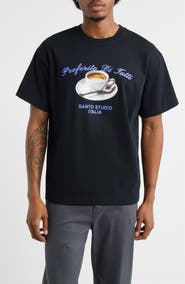 SANTO STUDIO Preferito Esperesso Drappo Graphic T-Shirt