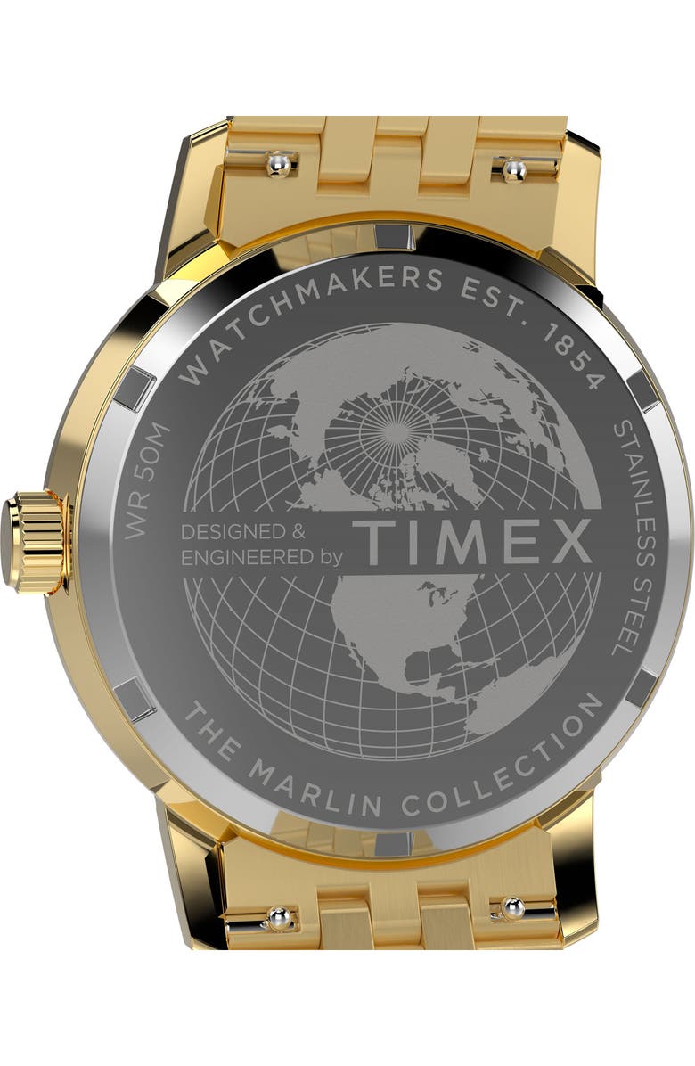 Timex<sup>®</sup> Marlin<sup>®</sup> GMT Bracelet Watch, 40mm, Alternate, color, Black