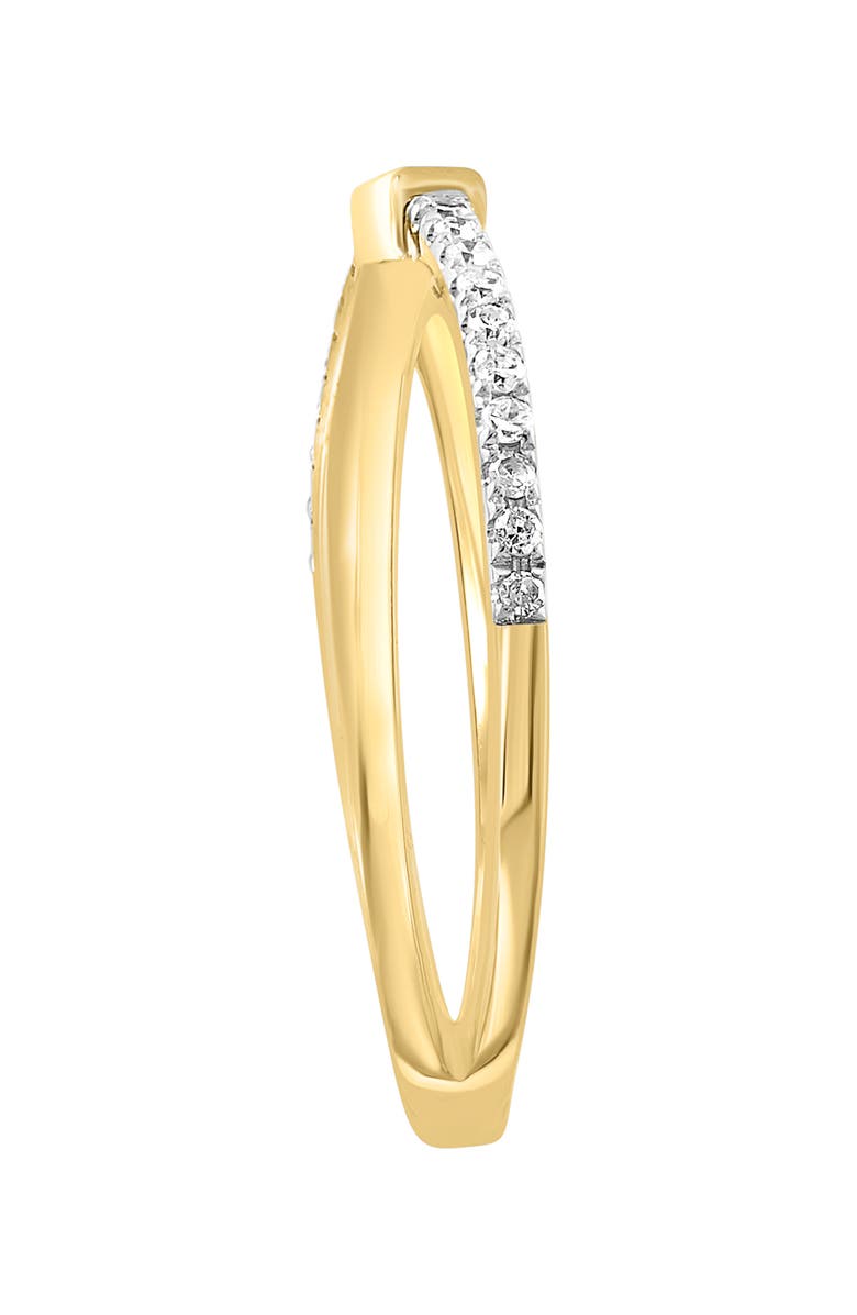 EFFY 14K Yellow Gold & Diamond Crisscross Ring - 0.19 ctw, Alternate, color,