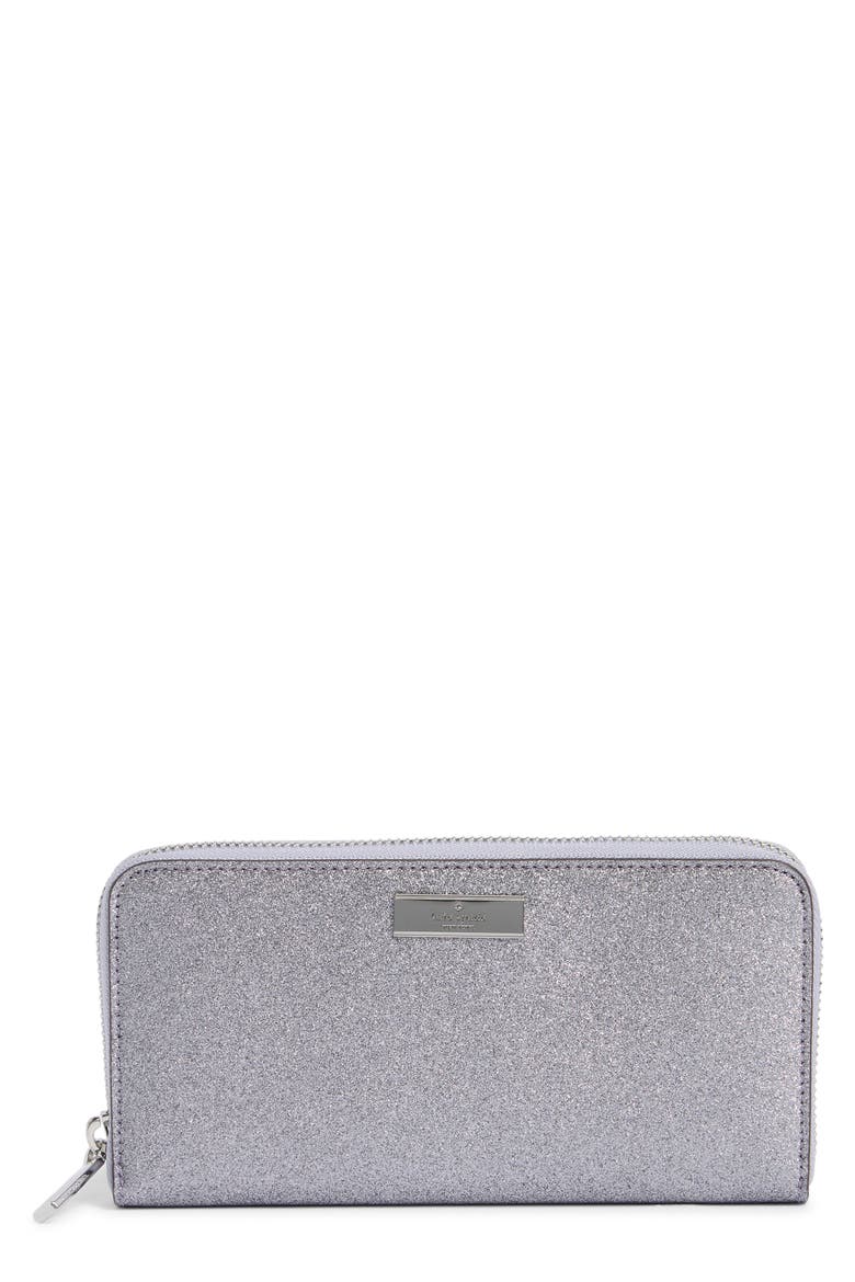 kenzie glitter zip wallet, Main, color, CANDIED FLOWER