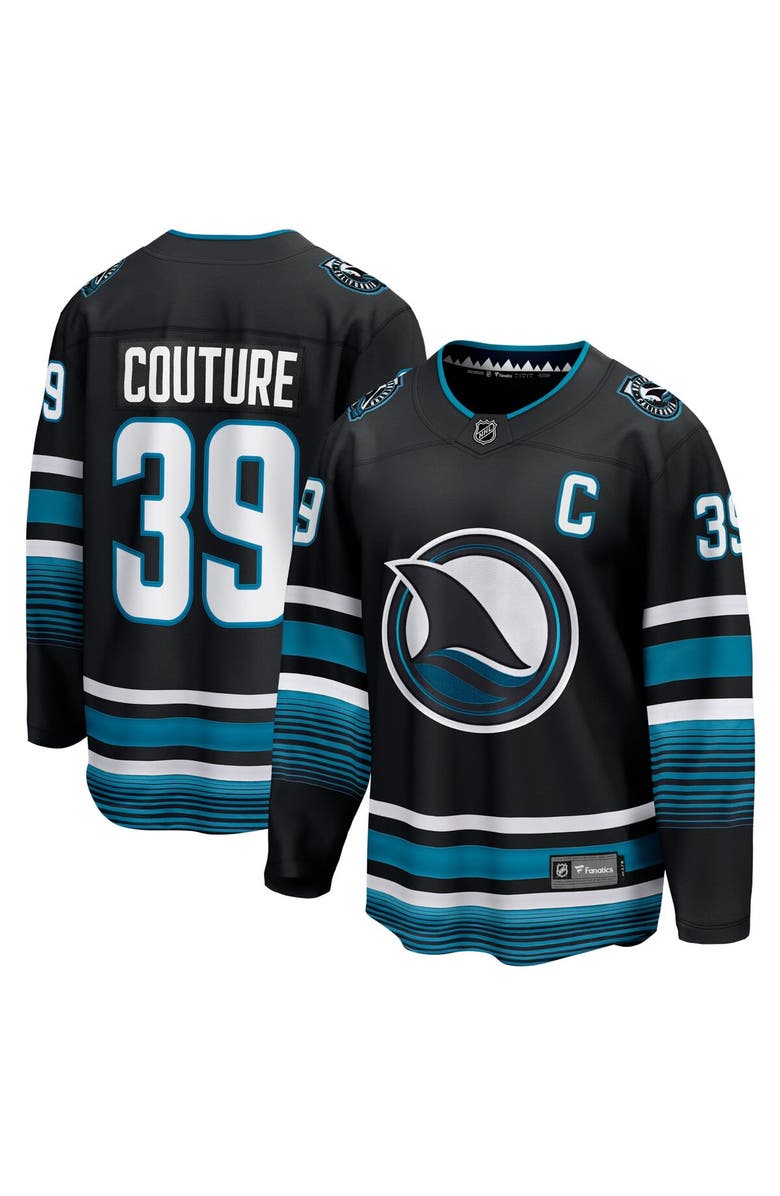 FANATICS Men's Fanatics Logan Couture Black San Jose Sharks Alternate Premier Breakaway Player Jersey, Alternate, color, Black