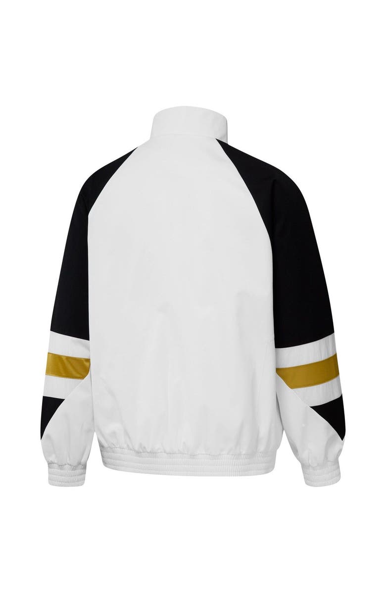 adidas Men's adidas White Juventus Football Icon Raglan Quarter-Zip Top, Alternate, color,