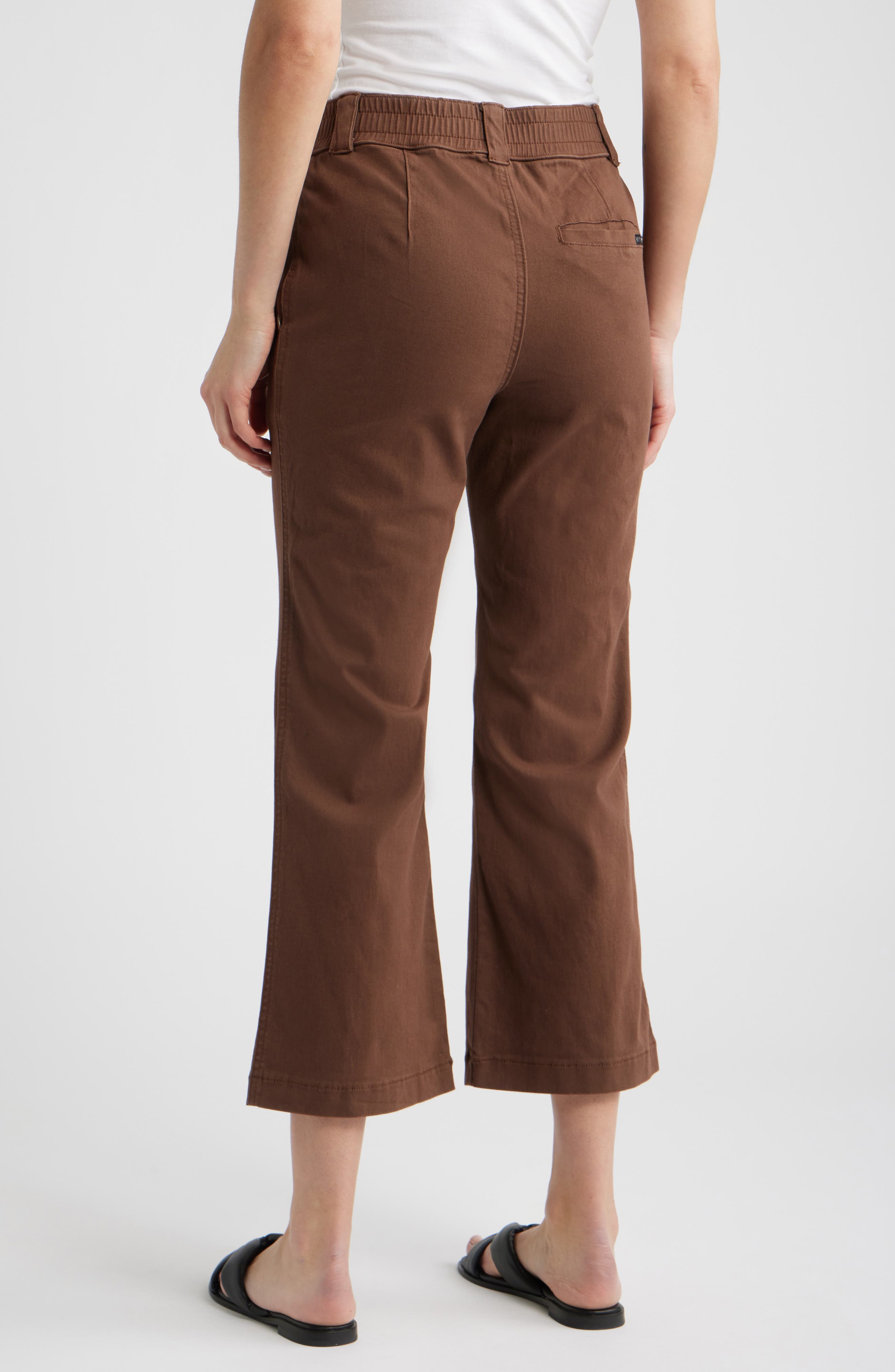 Kick Flare Stretch Cotton Pull-On Pants - image 2