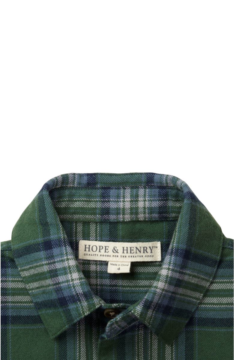 Hope & Henry Baby Boys' Organic Flannel Shirt, Infant, Alternate, color, 