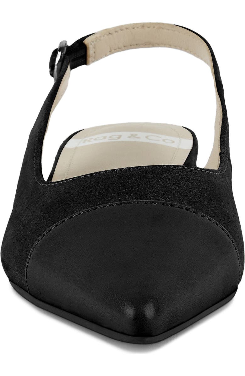 Rag & Co Uwaha Slingback Flat, Alternate, color, Black